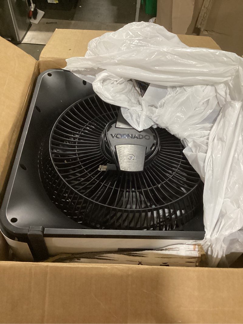 Condition photo showing Good Condition for Vornado Model 80X High Velocity Box Fan with Kick Stand, Digital Display, Removable Grille, Variable Speed Control, 1-12 Hour Timer, Powerful Floor Fan for Bedroom, Targeted Cooling Fan, Cool Gray