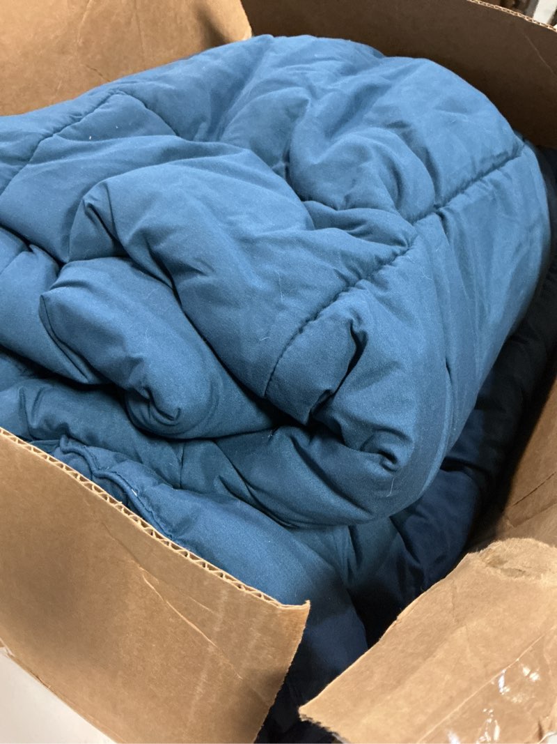 Condition photo showing As Is for COHOME Quilted Oversized King Size Comforter - All-Season Down Alternative Duvet Insert - Luxury Hot