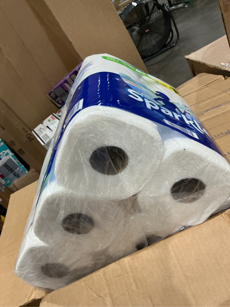 Condition photo showing New/Like New for sparkle tear-a-square paper towels - 6 double rolls - 2-ply - 110 sheets