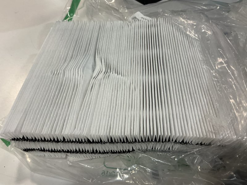 Condition photo showing As Is for 2-pack blue pure 511 replacement filter compatible with blueair blue pure 511 air purifier, ture hepa filters and activated carbon filter white