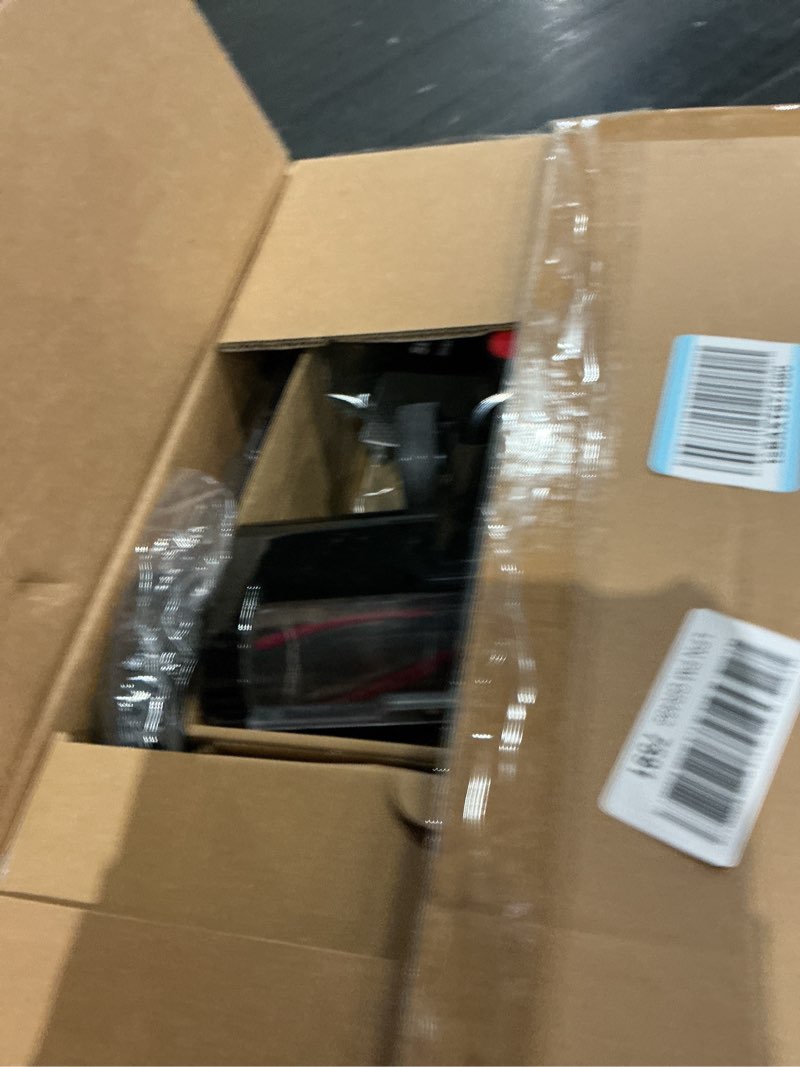 Condition photo showing As Is for olixis cordless vacuum cleaner with flexible steering & extendable pole,3 brush heads, lightweight wireless rechargeable upright vacuum with led light & wall mount for hardwood floors & carpet black red 11"*10"