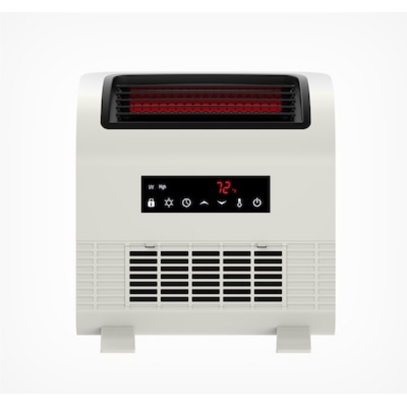 utilitech utilitech 1500 -watt infrared cabinet indoor electric space heater with thermostat