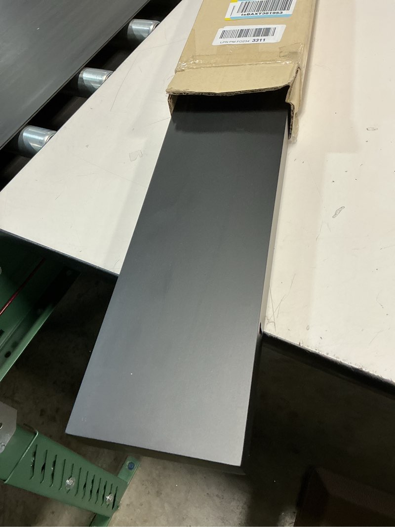 Condition photo showing Good Condition for Kiera Grace Stockholm Maine Floating Shelves, Modern Wall Mounted Hanging Shelf for Bedroom, Kitchen, 24", Black, 1Pack Black 24"Pack of 1