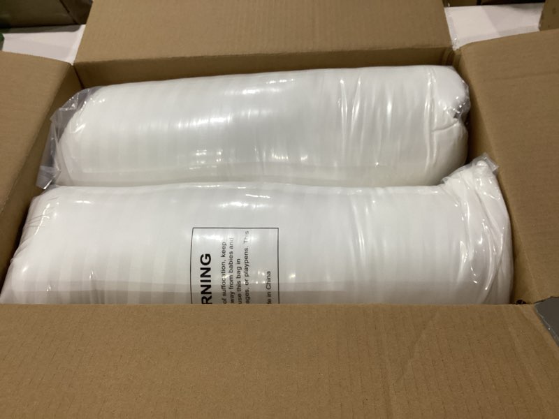 Condition photo showing New/Like New for beckham hotel collection bed pillows standard/queen size set of 2 - original soft down alternative pillow for sleeping - soft support for back, stomach or side sleepers queen / standard white