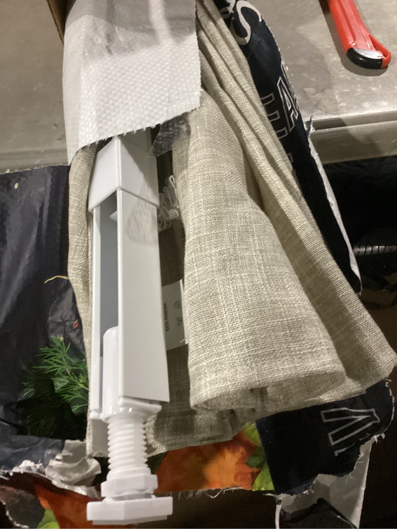 Condition photo showing Good Condition for no Drill Cordless Roman Shades for Windows, 38" W × 64" H - Light Filtering - Linen - Beige Light Filtering - Linen - Beige 38" W × 64" H