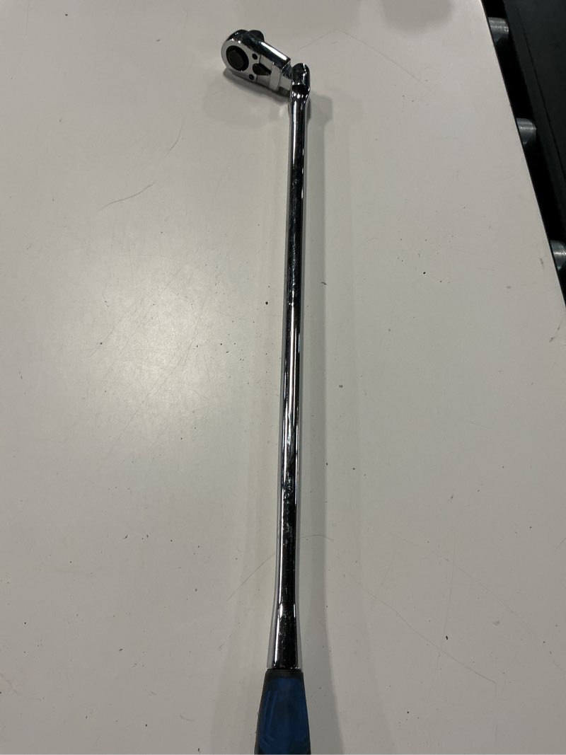 Condition photo showing As Is for kobalt 72-tooth 3/8-in drive comfort grip handle flexible head ratchet