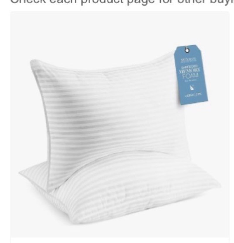 Beckham Hotel Collection Bed Pillows Standard/Queen Size Set of 2 - Original Soft Down Alternative P