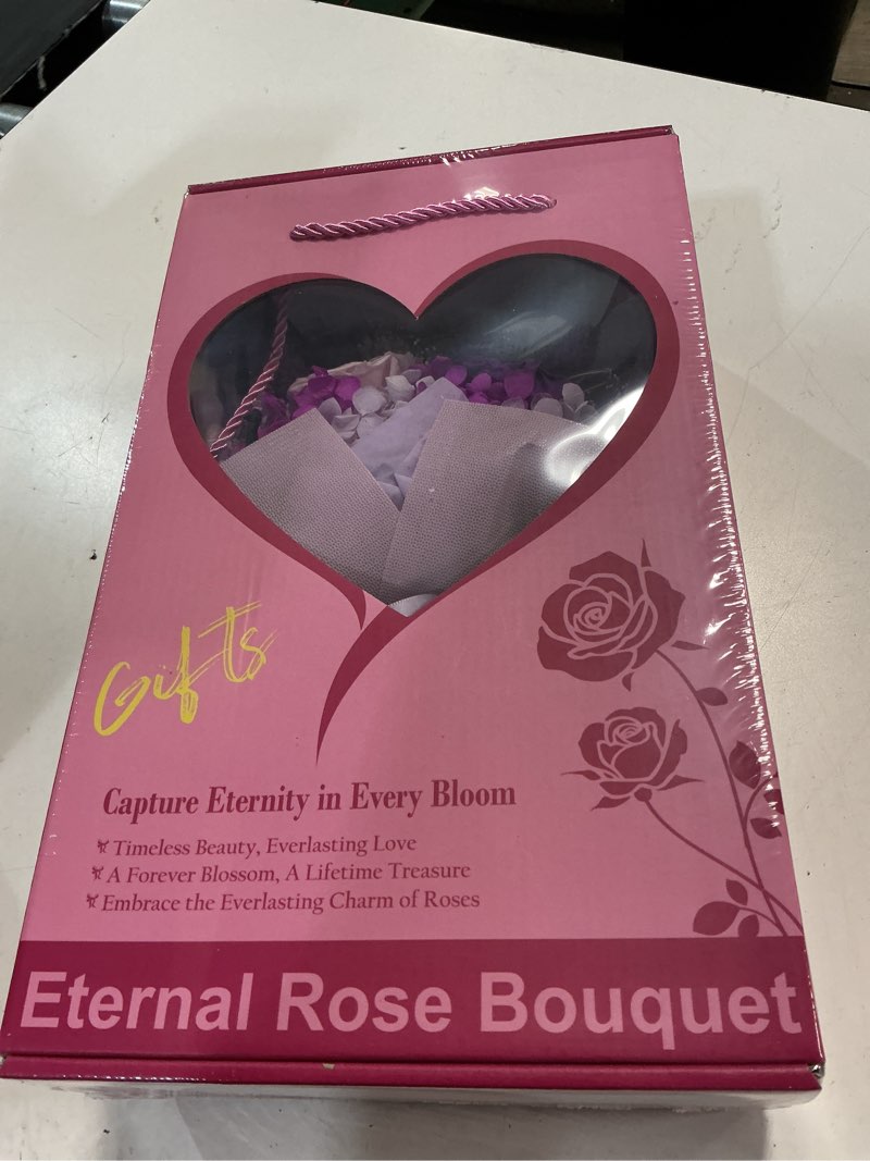 Condition photo showing New/Like New for bestflower mothers day flowers bouquet gifts for mom,roses bouquet gifts for women mom wife from daughter,fresh flowers for delivery/purple rose bright purple