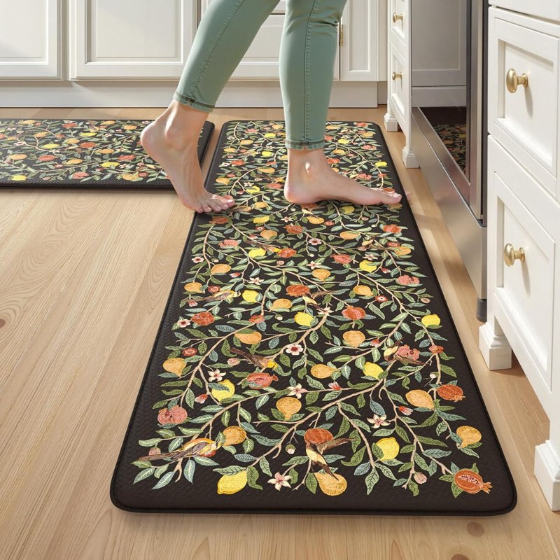  similar tapete antifatiga de espuma viscoelástica para cocina geométrico negro