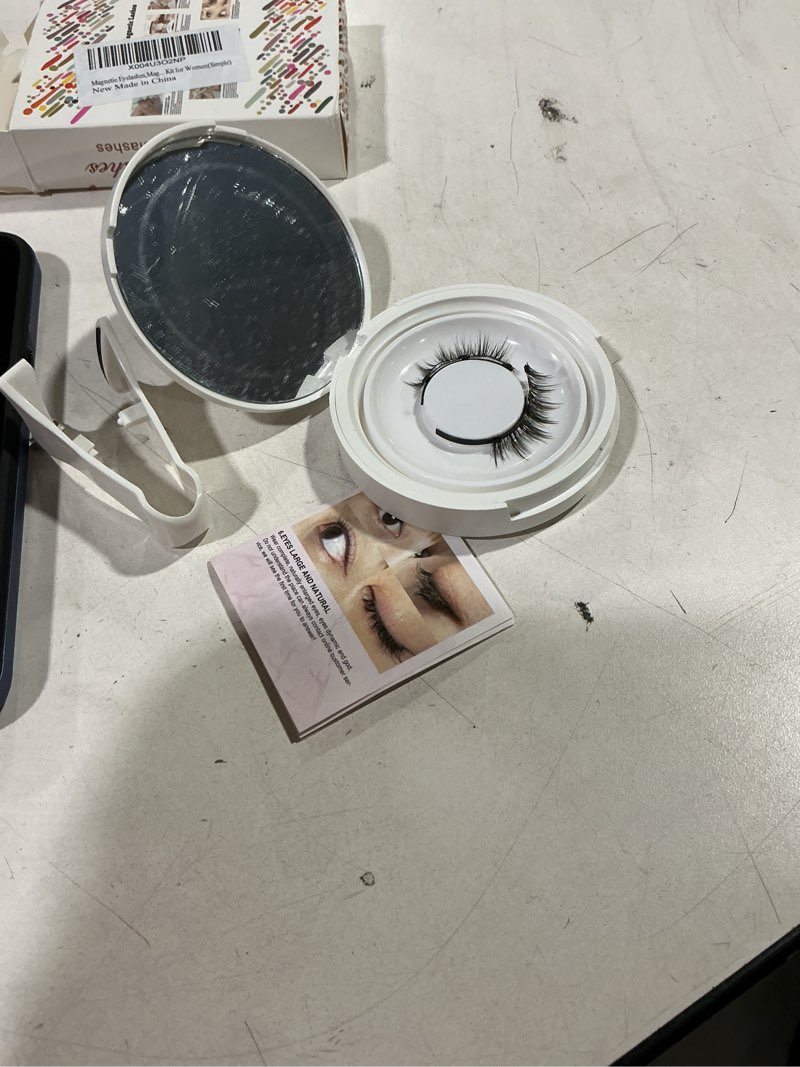 Condition photo showing Good Condition for Ginani Magnetic Lashes,Magnetic Eyelashes with Applicator for Valentine's Day,No Glue Needed Reusable Magnet Eyelashes Kit for Use(Simple)
