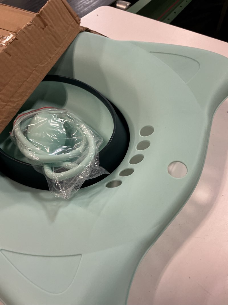 Condition photo showing Good Condition for wash basin for disabled and postpartum care with wall-mountable storage easy clean sitz bath toilet basin 16.53x12.59x4.52 inch for home nursing and personal hygiene