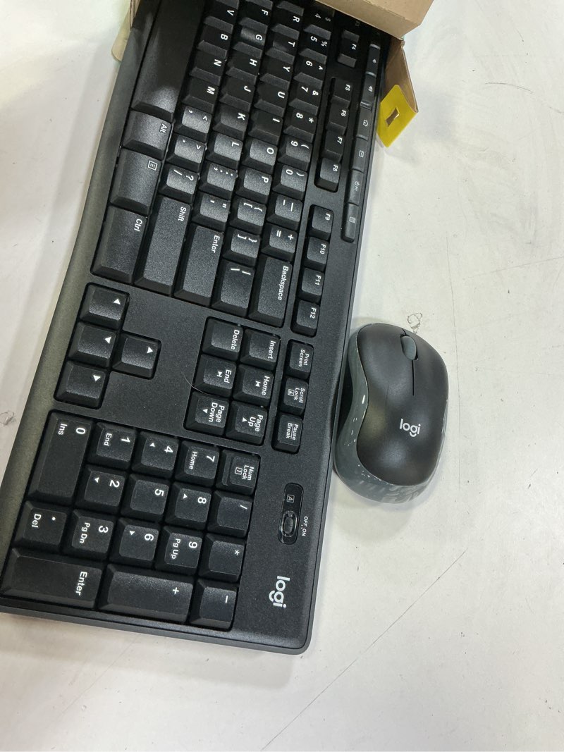 Condition photo showing Good Condition for logitech mk270 wireless keyboard and mouse combo for windows, 2.4 ghz wireless, compact mouse, 8 multimedia and shortcut keys, 2-year battery life, for pc, laptop - black black 1 pack combo
