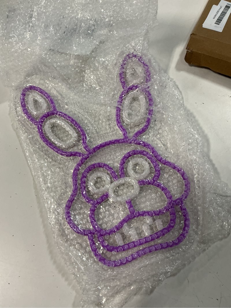 Condition photo showing Good Condition for fnaf bonnie neon sign for wall decor?five nights led neon lights for gameroom?birthday?christmas gifts for kids