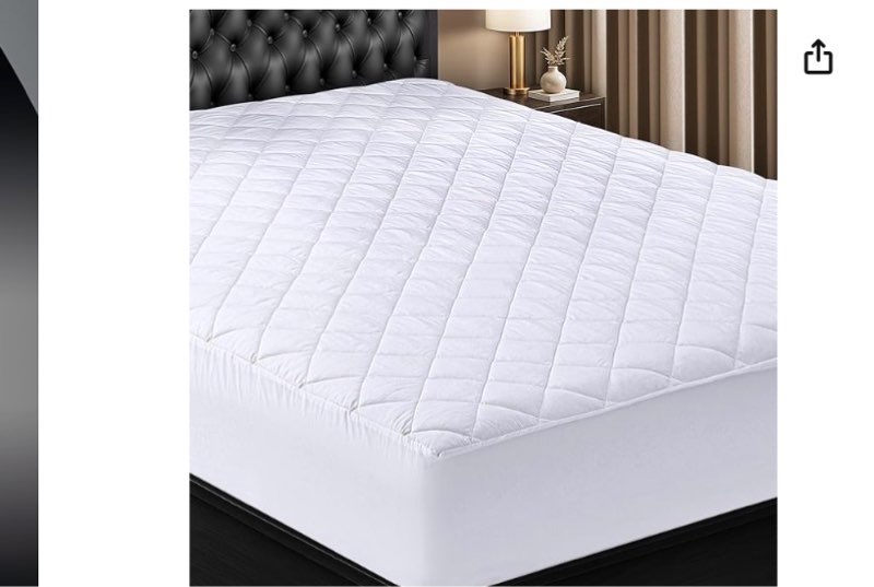 Pads Amazon Prime Logo Enjoy fast, free delivery, exclusive deals, and award-winning movies & TV shows. Join Prime $19.89 Get Fast, Free Shipping with Amazon Prime FREE delivery Monday, November 24 on orders shipped by Amazon over $35 Or Prime members get FREE delivery Tomorrow, November 20. Order within 14 hrs 5 mins. Join Prime Delivering to Florence 41042 - Update location In Stock Quantity: Quantity:1   Add to Cart   Buy Now Ships from Amazon Sold by Utopia Deals Returns FREE refund/replacement until Jan 31, 2026 Packaging Ships in product packaging See more Add a gift receipt for easy returns Add to List Other sellers on Amazon New (2) from $19.89   FREE Shipping on orders over $35.00 shipped by Amazon.  Utopia Bedding Quilted Fitted Mattress Pad, Queen Size, Elastic Fitted Mattress Topper Protector and Cover with Deep Pocket Stretches up to 16 Inches, Machine Washable (White) Click to see full view                  2+    9 VIDEOS Utopia Bedding Quilted Fitted Mattress Pad, Queen Size, Elastic Fitted Mattress Topper Protector and Cover with Deep Pocket Stretches up to 16 Inches, Machine Washable (White)