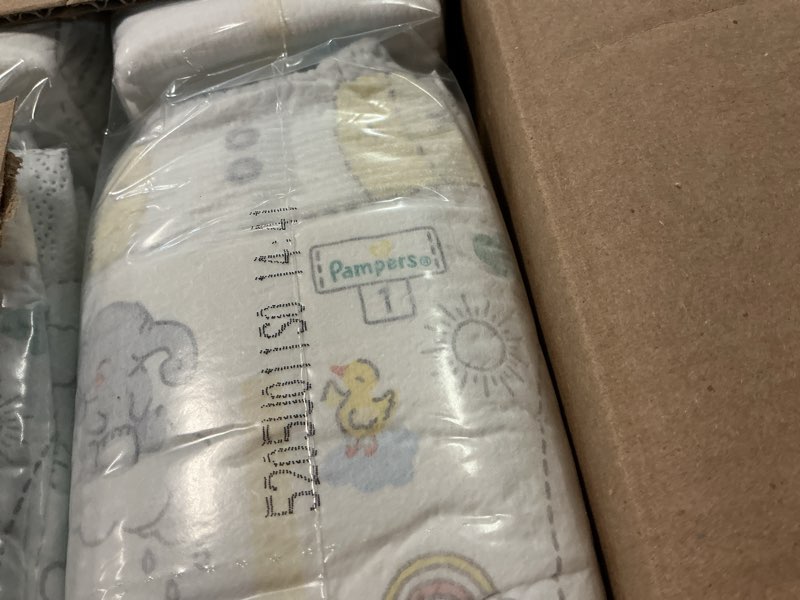Condition photo showing New/Like New for Pampers Swaddlers Diapers, Size 1 (8-14 lbs), 198 Count, Absorbent, Keeps Baby Dry and Comfortable, Skin Safe Disposable Baby Diaper (Packaging May Vary)