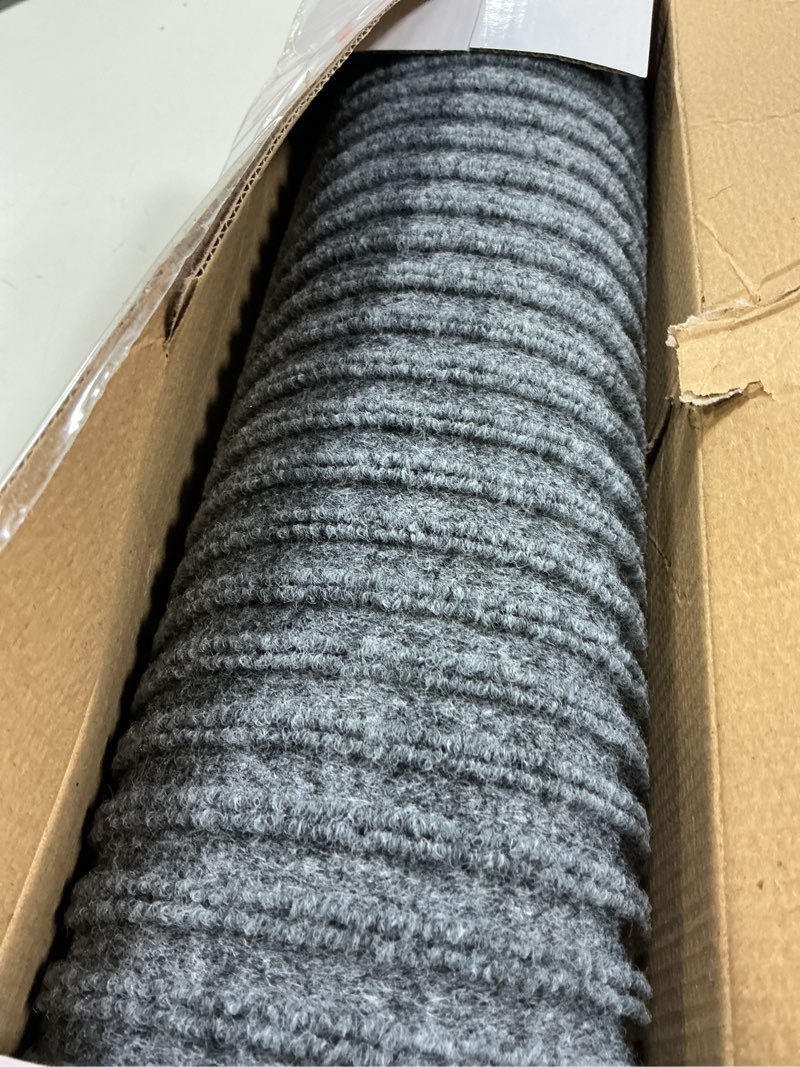 Condition photo showing Good Condition for mbigm non-slip carpet stair tread mat 30" x 30" landing rug-matching mat non-skid safety rug slip resistant - gray 2'6" x 2'6" - 1 pcs grey