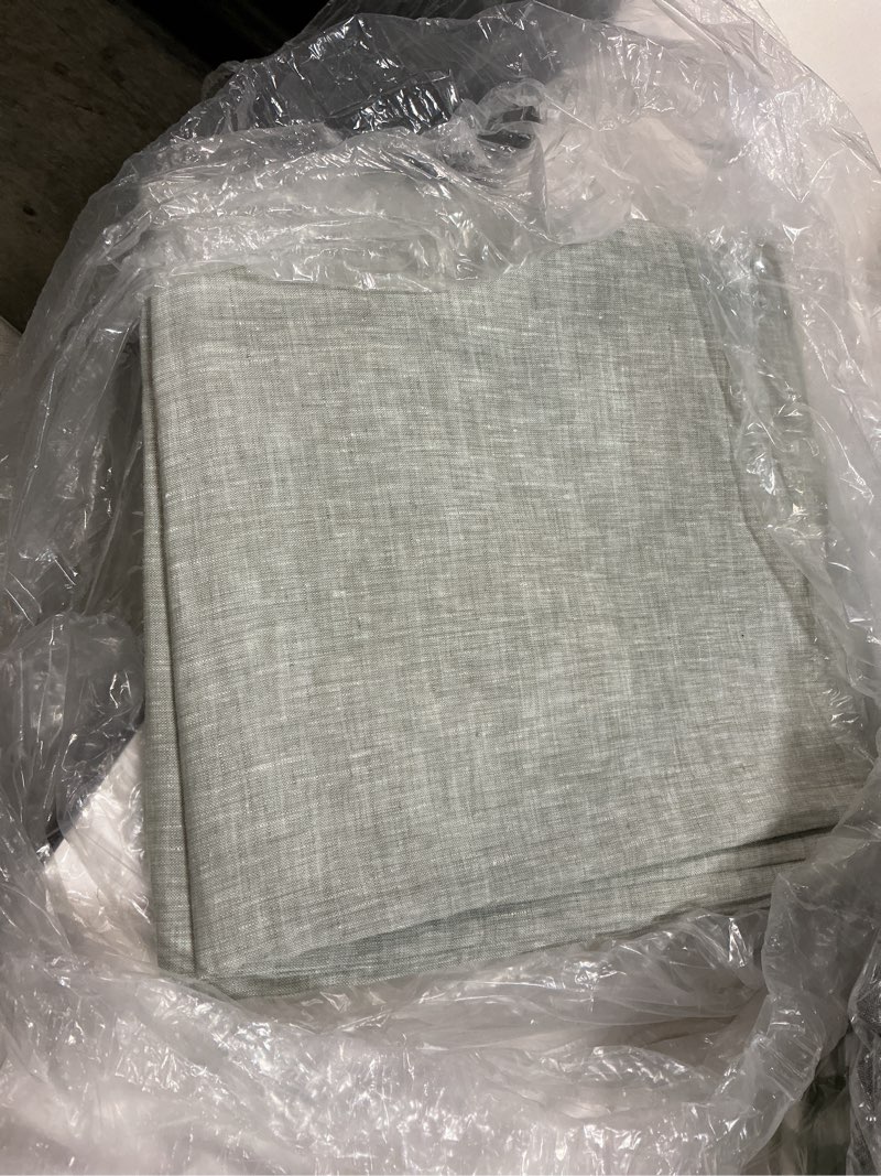 Condition photo showing Good Condition for european linen true blackout curtain, 48x96, sage