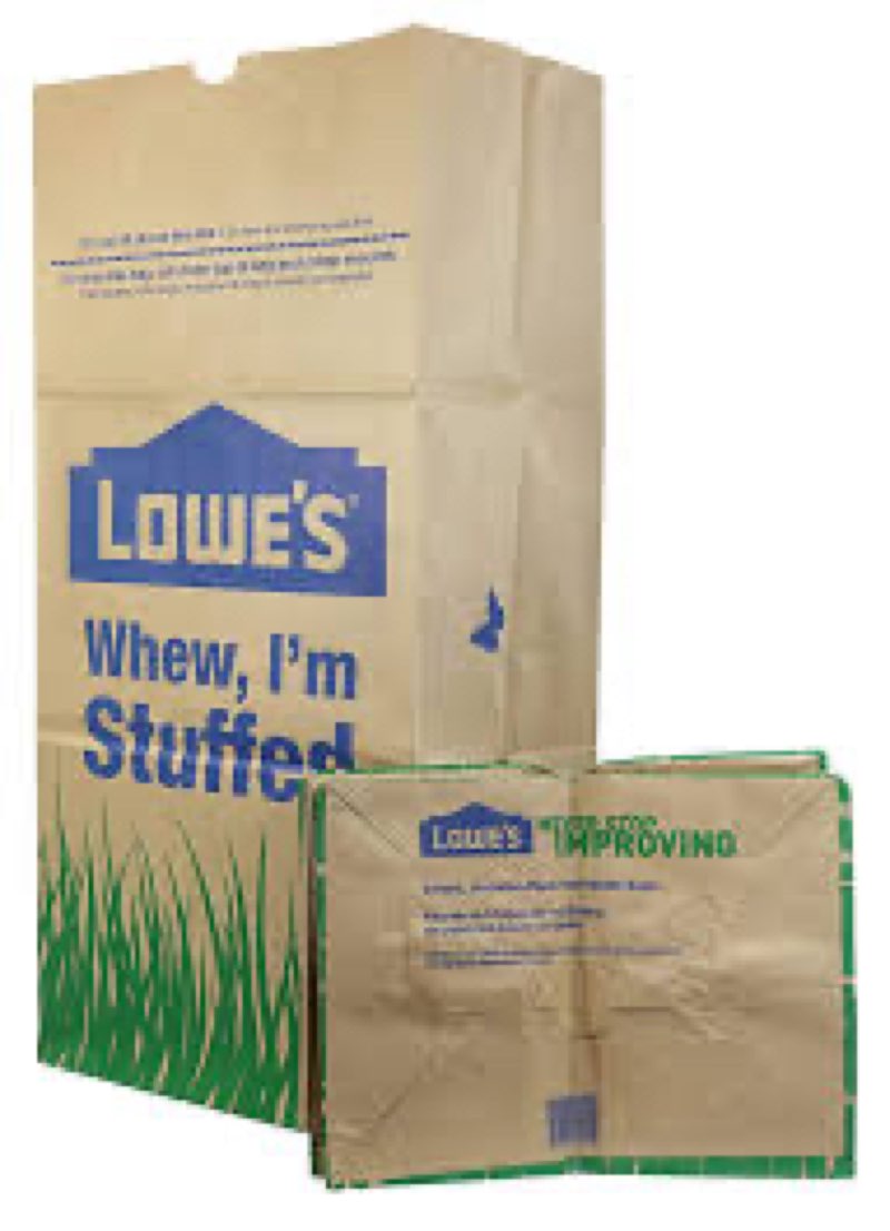5 pack 30 gal paper yard waste bag
