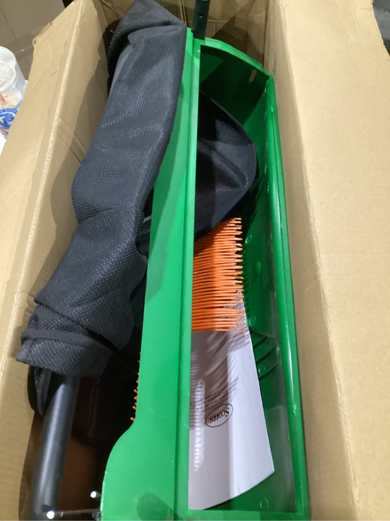 Condition photo showing As Is for Scotts Outdoor Power Tools LSW70026S 26-Inch Push Lawn Sweeper, Black/Green