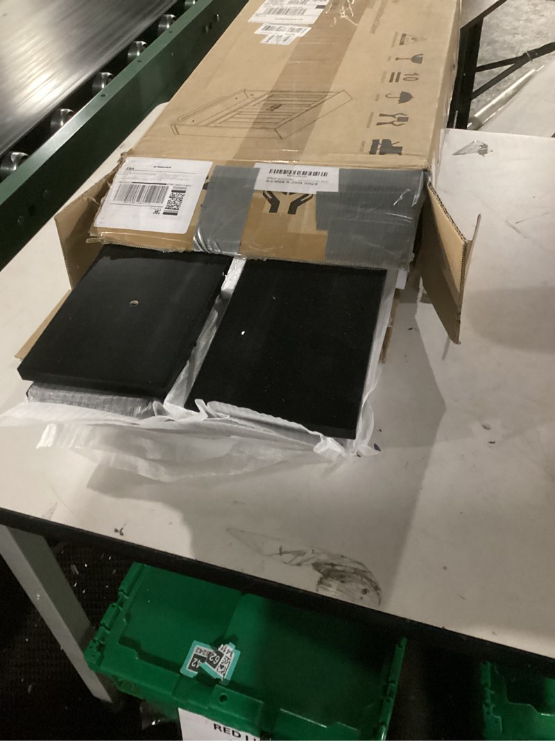 Condition photo showing Good Condition for RRX Bathroom Cabinet Wall Mounted Medicine Cabinets with Towels Bar, Over The Toilet Storage Cabinet with 2 Doors and Adjustable Shelf, White Wall Cabinet for Bathroom Laundry Kitchen (Black)