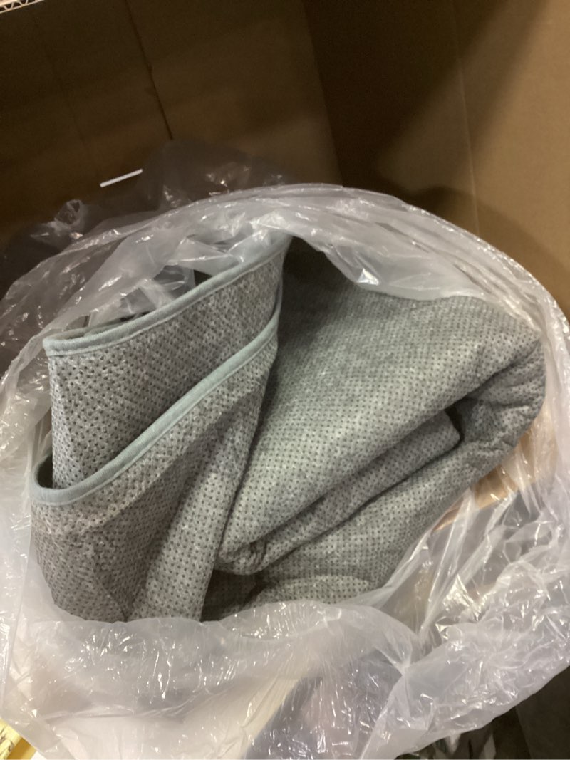 Condition photo showing As Is for ((Similar))KOZYFLY Rugs for Entryway 3x5 ft Washable Area Rug Non Slip Rubber Backed Entry Rug Woven Indoor Door Mat Cotton Kitchen Rugs Floor Carpet for Entryway, Foyer, Backdoor, Grey/Dark Grey 3' x 5' (Rectangular) Grey/Dark Grey