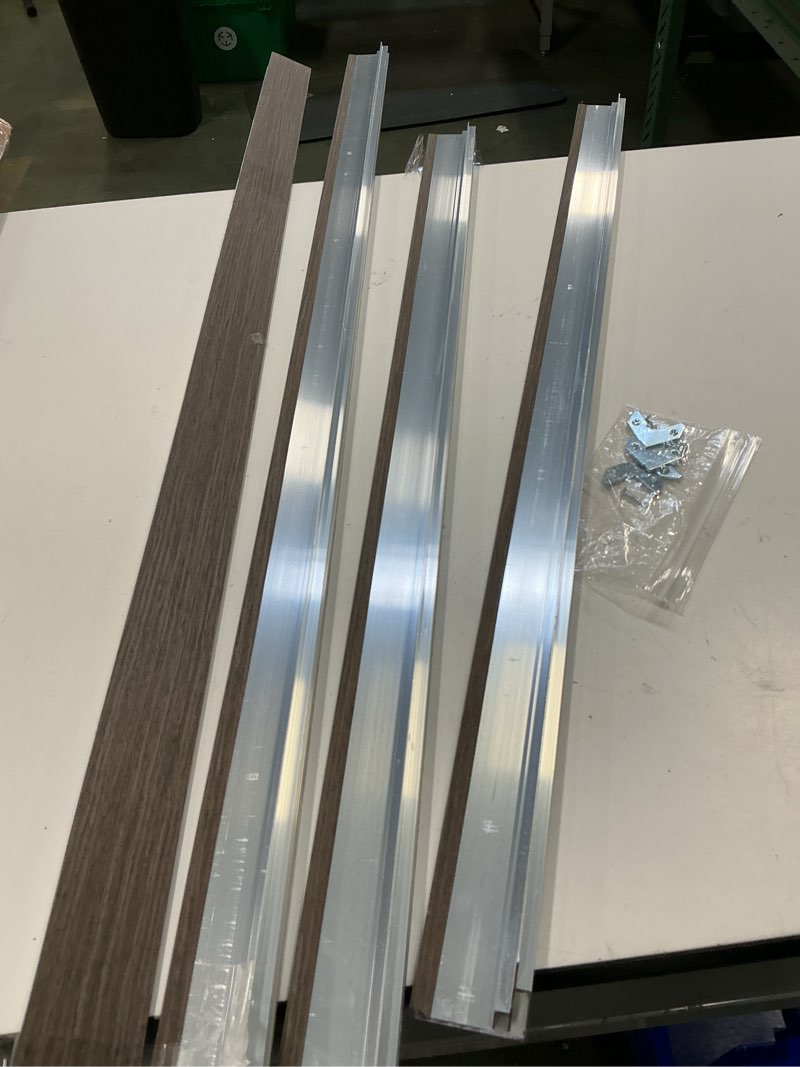 Condition photo showing As Is for (Similar design)M-D Building Products 68429 36 in. x 84 in. Aluminum Flat-Design Aluminum and Vinyl Commercial Screw-on Top and Sides Door Seal Kit Aluminum 36 in x 84 in