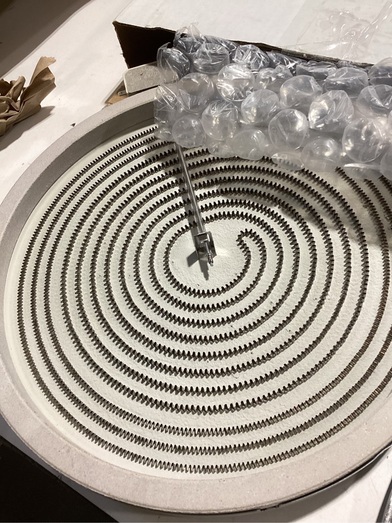 Condition photo showing As Is for upgraded w11047722 8523692 w10248262 10" single radiant surface element compatible with whirlpool kenmore electric stove range, wp8273992 burner replace for ps11775308 4461933 ap6041999