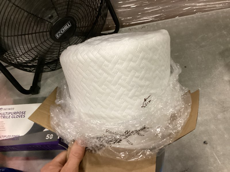 Condition photo showing Good Condition for 5 stars united knee pillow for back sleeping – half moon bolster pillow for legs, under knee pillow for sleeping on back, memory foam leg pillow for back pain, white white standard