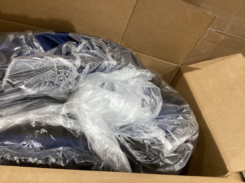 Condition photo showing As Is for Love's cabin 36in Portable Large Dog Bed - Pop Up Dog Kennel, Indoor Outdoor Crate for Pets, Portable Car Seat Kennel, Cat Bed Collection, Navy Blue 36.6"L x 21.2"W x 21.2"H Navy Blue