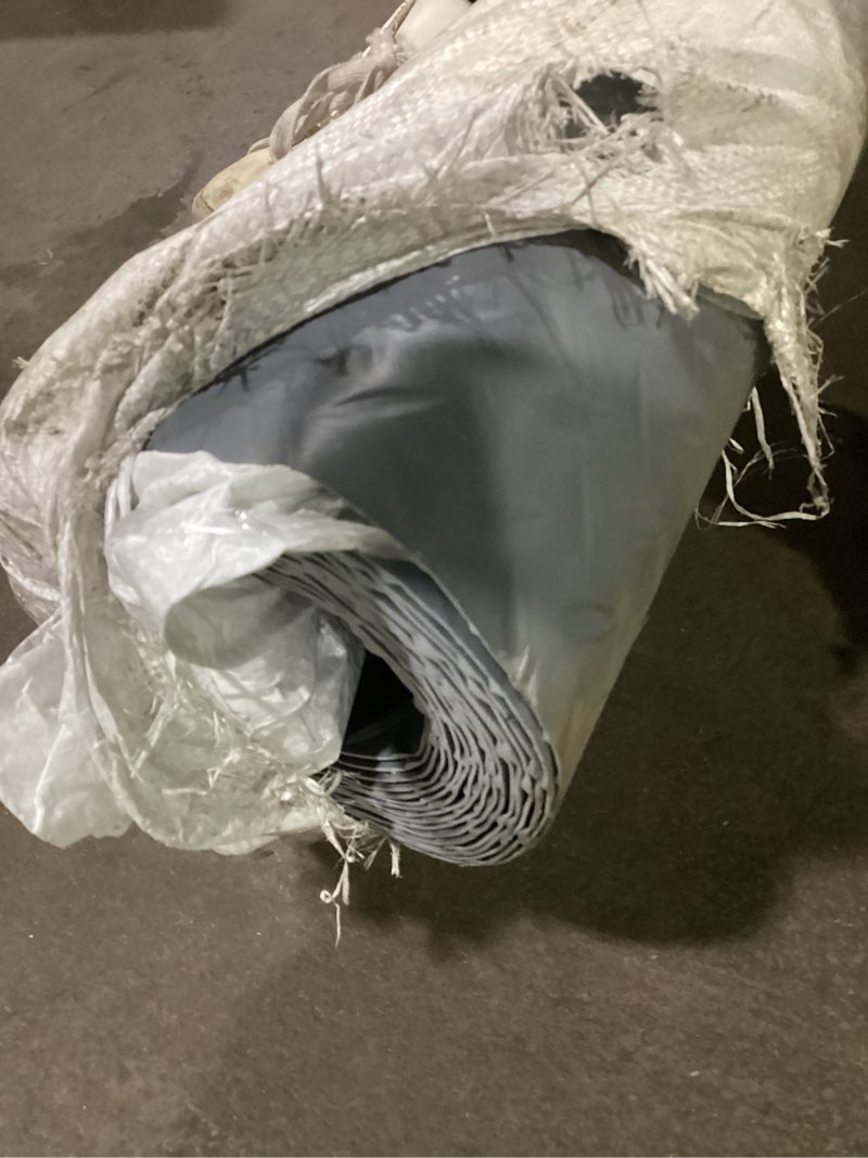 Condition photo showing As Is for similar to stock photo .. unkown brand size design.. hss epdm waterproofing membrane easystick - 52 mil - reinforced - waterproof - self-adhesive - longlasting flatroof sheet - black - 39 inch x 16 feet
