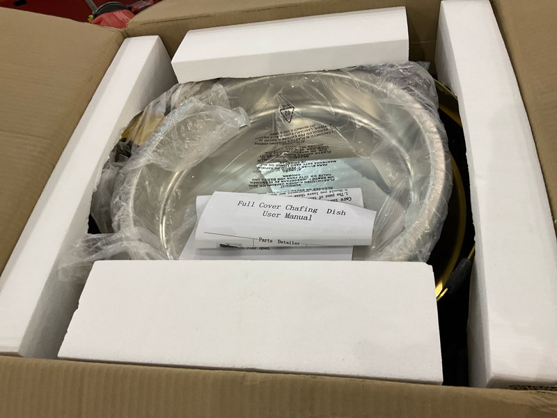 ROVSUN 6 QT Chafing Dishes for Buffet, Roll Top Chafing Dish Buffet Set, Stainless Steel Buffet Warm