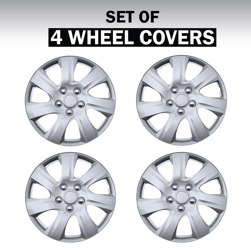 kt silver 15in universal wheel cover/hub cap
