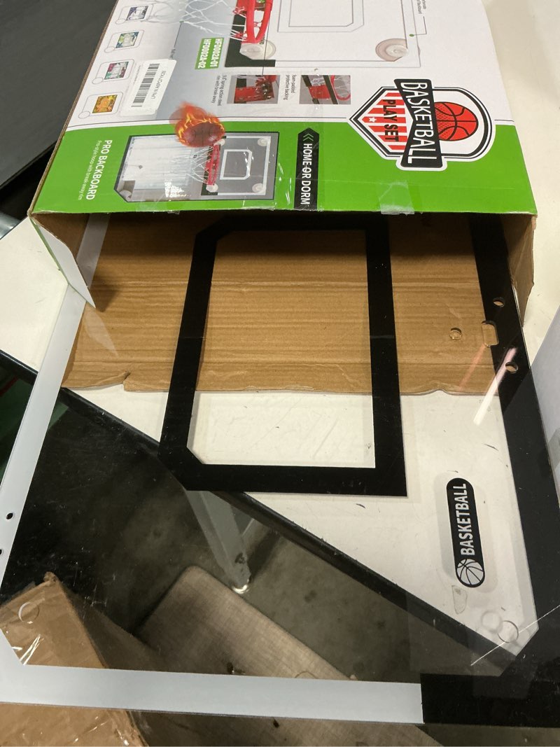 Condition photo showing Good Condition for BOHEN Indoor Mini Basketball Hoops with Powerful Suction Cup, Stick to Windows, Wooden Doors, Smooth Walls - Basketball Backboard Indoor Bedroom Office for Kids Teens Adults Blue Ordinary