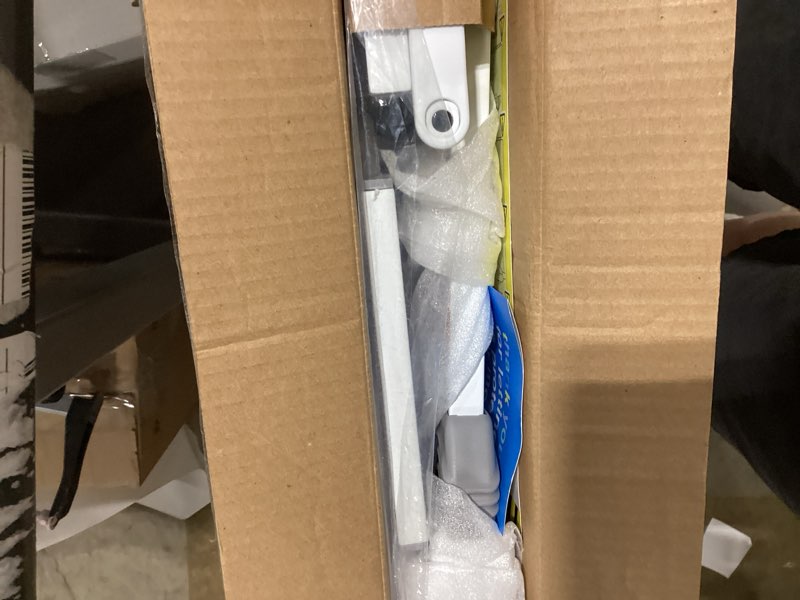 Condition photo showing Good Condition for regalo safety 38" baby gate for doorways & bottom of stairs, pressure mount design for babies, toddlers & pets, tested & safe for 30 years, american designed, american owned, white white 29-38.5"w x 30"h