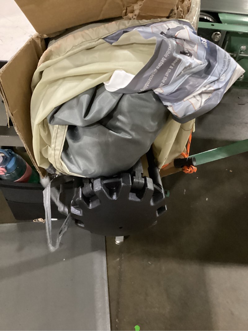 Condition photo showing Good Condition for outdoormaster beach tent sun shelter for 3-4 person, pop up beach tent easy setup with sandbags, portable sun shade canopy with carrying bag for beach & outdoor, upf50+ uv protection, family size cancun seashore x-large