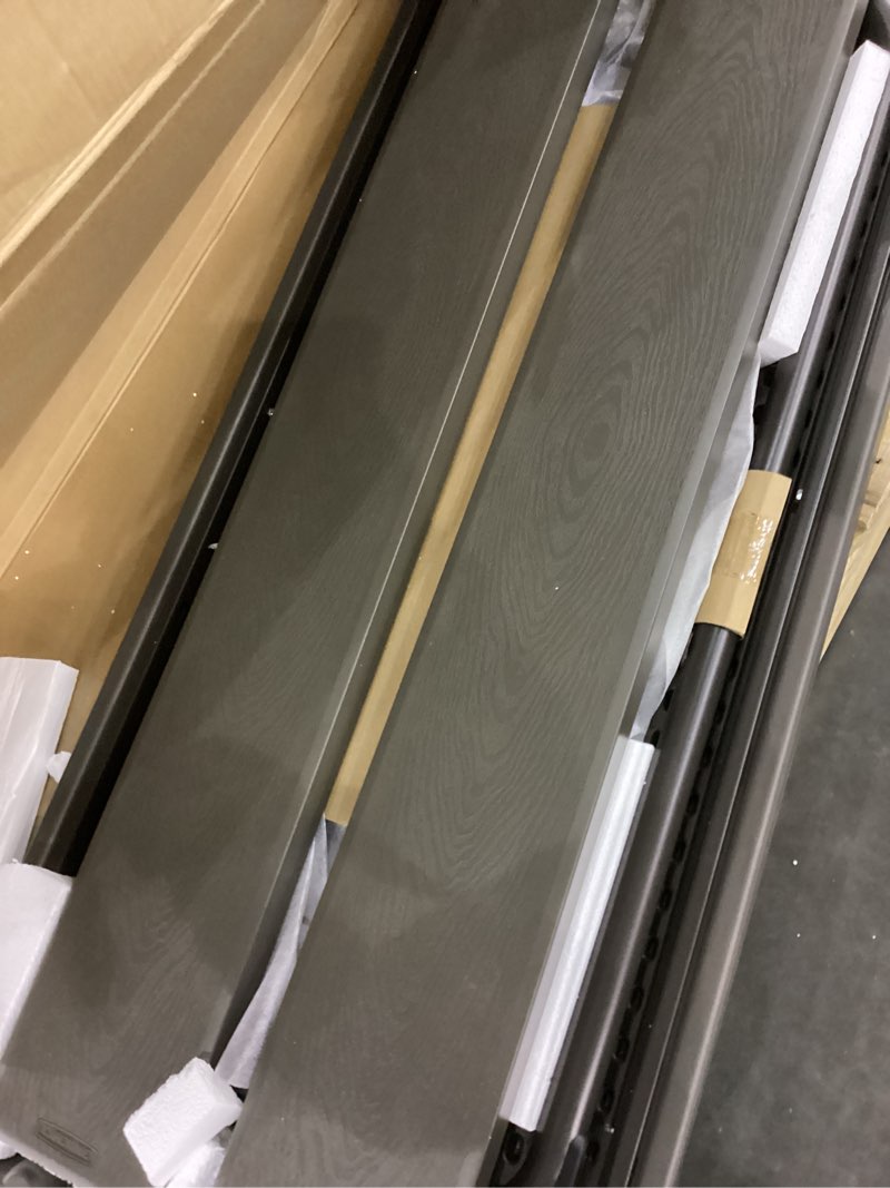 lifetime 60105 wood grain picnic table and benches, 6 feet