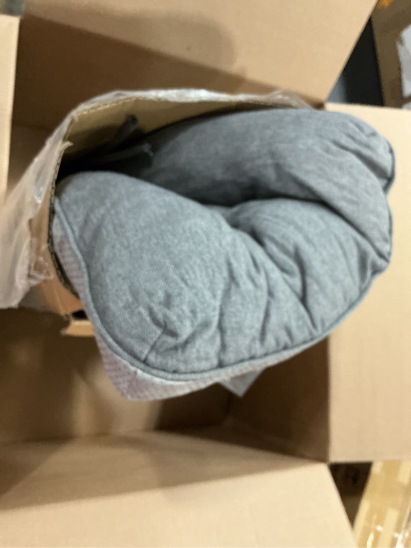 Condition photo showing Good Condition for love's cabin memory foam chair cushions set of 4, 15.5"x15.5"x3.5" indoor & outdoor seat pads for dining, kitchen, office, patio chairs - grey grey 15.5"x15.5"x3.5" (4 pack)