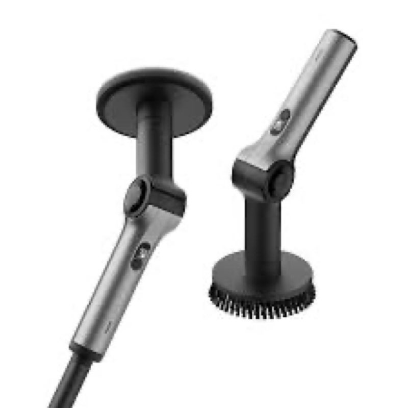 hoto flexi™ cordless electric spin scrubber, adjustable angle, extendable handle, smart display, ipx