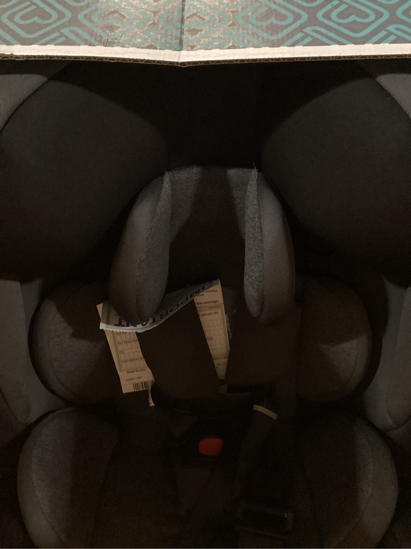 Condition photo showing Good Condition for safety 1st grow and go all-in-one slim convertible car seat, rear facing, 5-40 lbs, forward facing (30–65 lbs), high back booster seat 40-100 pounds, black phantom black phantom original
