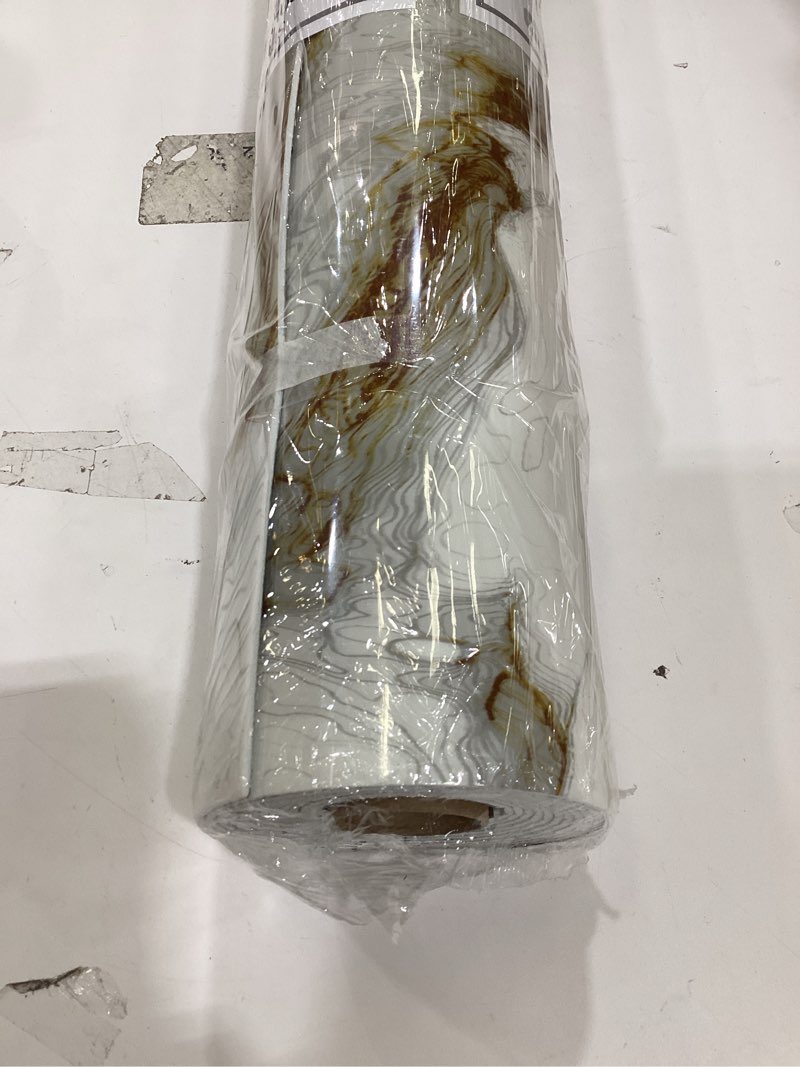 Condition photo showing New/Like New for 2.4mm Thick Marble Contact Paper for Countertops Waterproof Peel and Stick Wallpaper Removable Self Adhesive Gold and White Thickened Wall Paper Roll for Kitchen Bathroom Furniture 23.62" x 110.24" Yh-088 23.6" x 110.2"