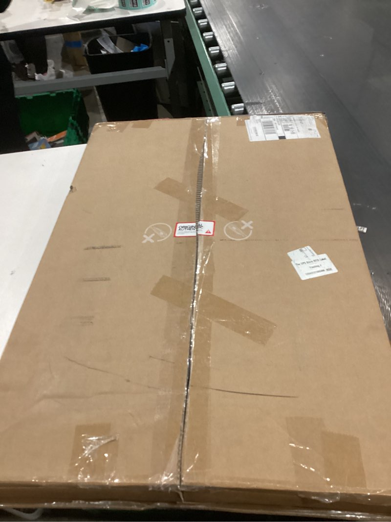 Condition photo showing As Is for Sweetcrispy Computer Small Desk, 32 Inch Office Writing Work Study Student Home Bedroom Table with Metal Frame Wooden Tabletop No Wheels - White Wood White Wood 32-Inch