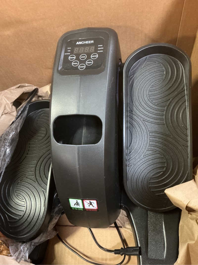 Condition photo showing Good Condition for ANCHEER Under Desk Elliptical Machine, Electric Seated Pedal Exerciser, Mini Elliptical Machines for Seniors, LCD Display Monitor, Portable Quiet Elliptical Machine, Leg Exerciser for Home Training Deep Purple