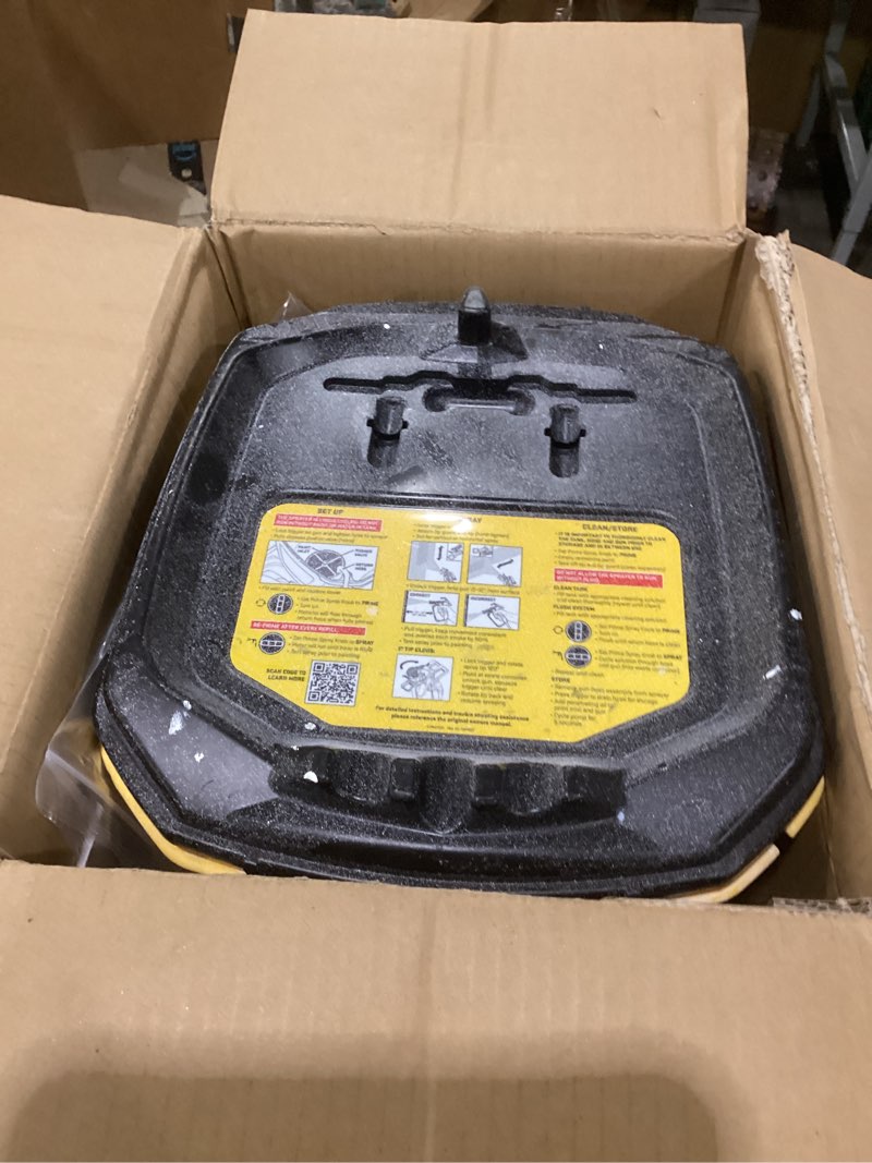Condition photo showing As Is for wagner spraytech 2435698 control pro 130 paint sprayer with t2 gun, high efficiency airless sprayer with low overspray, yellow control pro 130 t2 gun