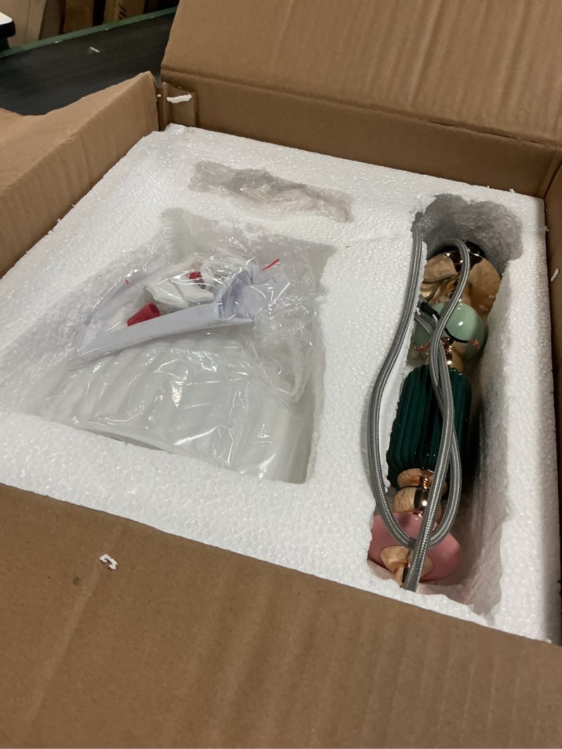 Condition photo showing New/Like New for Pendant Light Fixture Kitchen Pendant Lighting Modern Hanging Lamp Milk White Glass Lights for Island Dining Room Living Room Bedroom 7.87inch Milk White