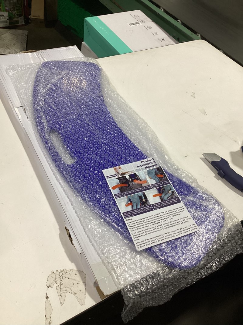 Condition photo showing New/Like New for YHK Sliding Transfer Boards, Sliding Boards to Transfer to Wheelchairs, Seniors from Bed to Chair, Car, Slide Assist Device, Sliding Boards Hold up to 440 lbs (Blue) Slide Transfer Board 31.5"