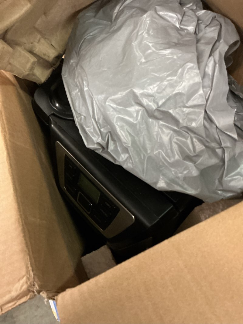 Condition photo showing As Is for Black and Decker BLACK+DECKER 12-Cup Mill and Brew Coffeemaker, Black, CM5000B 12-Cup Coffee System