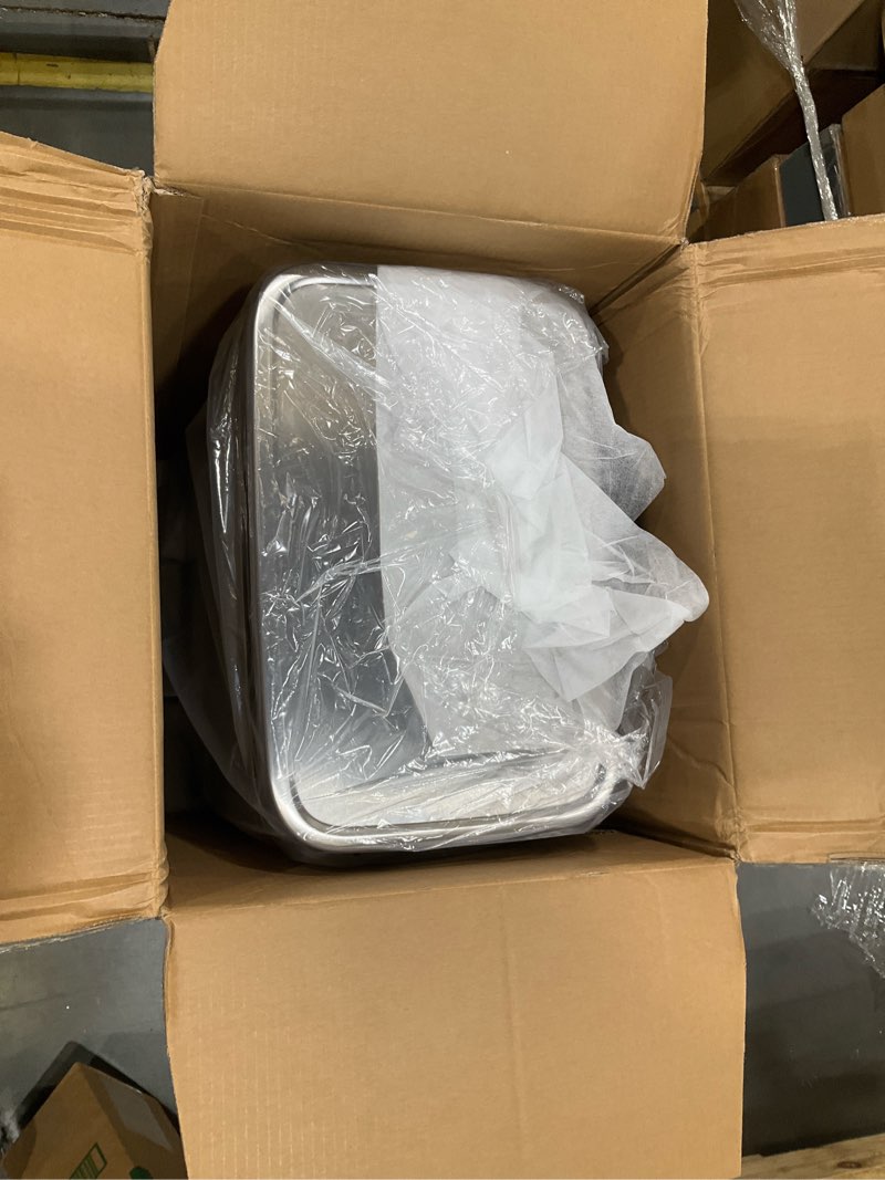 Condition photo showing Good Condition for eko madison brushed stainless 50 liter/13.2 gallon step trash can with inner liner - fingerprint resistant finish 50l brushed stainless