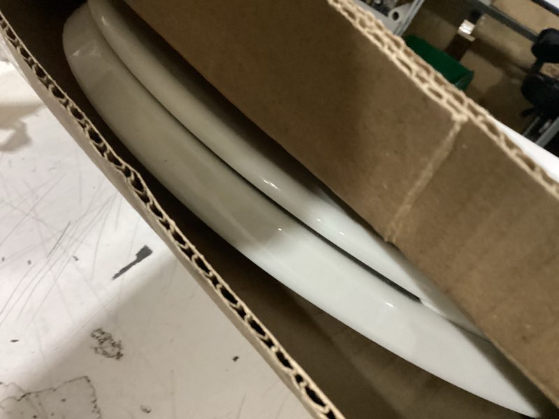 Condition photo showing As Is for bemis 170 durable plastic toilet seat, elongated, white