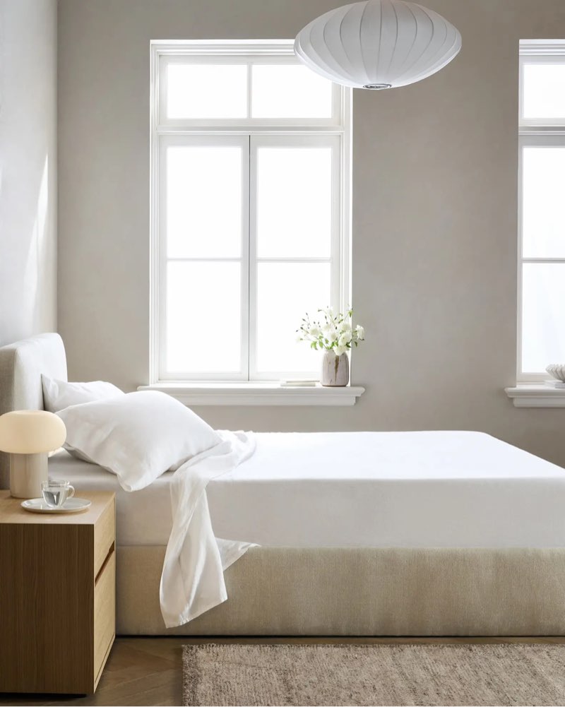 european linen sheet set, king, white