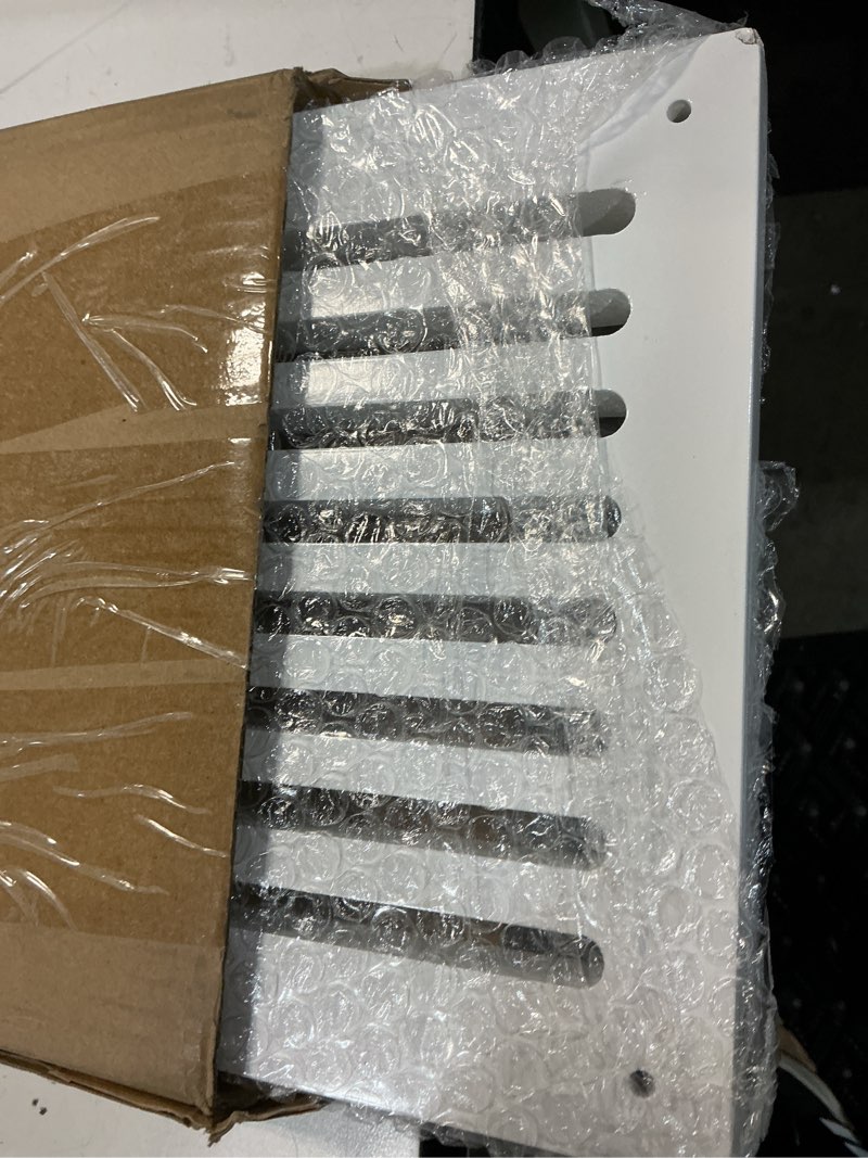 Condition photo showing New/Like New for 1 Pcs Return Air Grille 32 x 8.5 x 3/4 Inch (30x6 Duct Opening) MDF Wood Vent Cover with Angled Slots, High Flow Noise Free, Decorative White Cold Air Return Wall Register for Wall Ceiling 32 x 8.5 x 3/4 Inches White 1